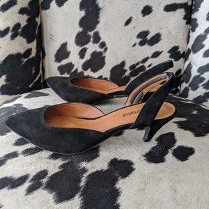 Jeffrey Campbell "La Mirada" Suede Slingback Pumps